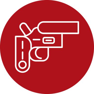 Bir silah simgesinin vektör illüstrasyonu
