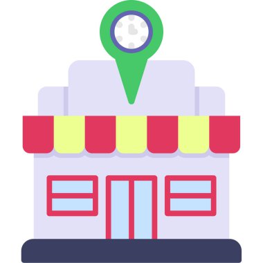 konumu PIN vektör çizim Haritası