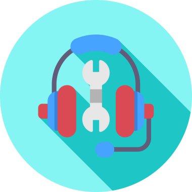 Kulaklık. Web simgesi basit tasarım