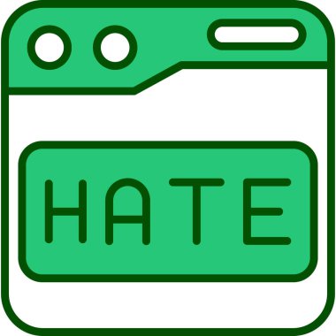 Yeşil kalpli bir çizgi film karakterinin vektör çizimi