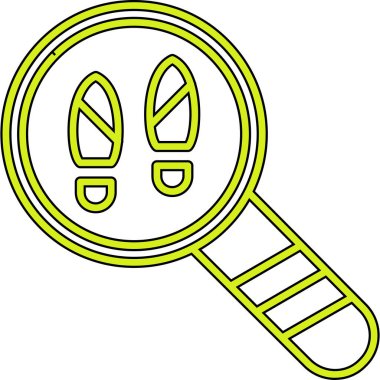 Büyüteç simgesini vektör çizim