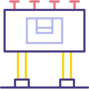 reklam panosu reklam simgesi - taslak biçimi