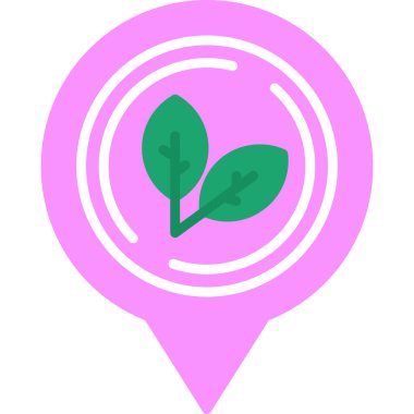 konum simgesi vektör illüstrasyonu