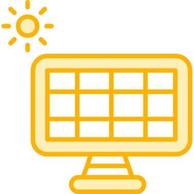 Bilgisayar. Web simgesi basit illüstrasyon