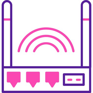 Yönlendirici. Web simgesi basit illüstrasyon