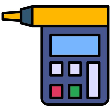 Hesap makinesi. Web simgesi basit illüstrasyon