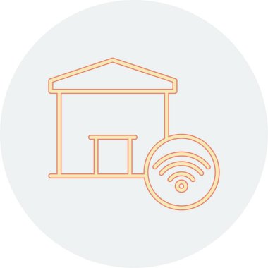 Kablosuz internet simgesi. Kablosuz tabela. Düz moda teknoloji simgeleri. Web ve uygulama için tasarlanmış modern düz stil tasarımı.