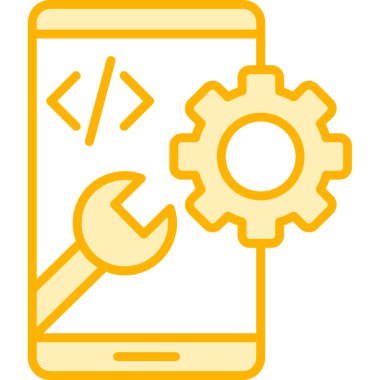 mobil ayarlar web basit simgesi, vektör illüstrasyonu