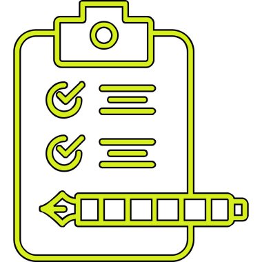 belge simgesi vektör illüstrasyonu