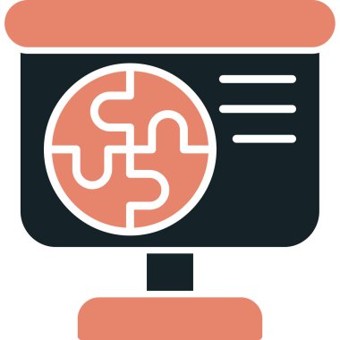 ağ simgesi. Web için veri teknolojisi simgelerinin basit illüstrasyonu