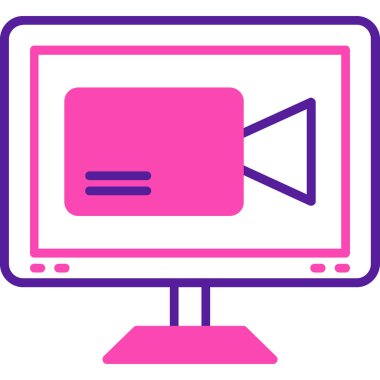 Bilgisayar simgesinin vektör illüstrasyonu