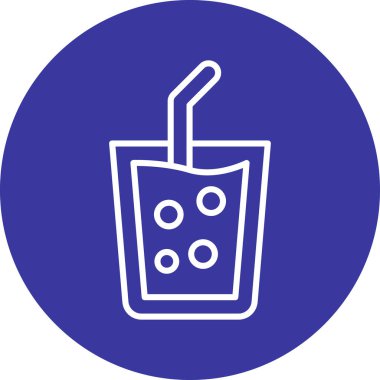 Kokteyl simgesinin vektör illüstrasyonu