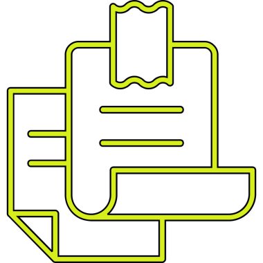 Bir kalem simgesinin vektör illüstrasyonu