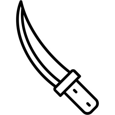 bıçak simgesi vektör illüstrasyonu