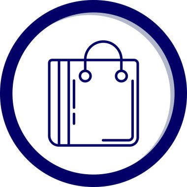 Bavul. Web simgesi basit illüstrasyon