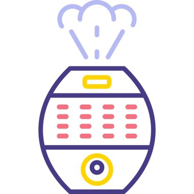 Gıda ve içecek Web ikonu vektör illüstrasyonu