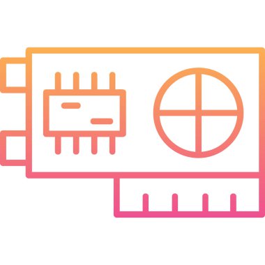 İşlemci. Web simgesi basit illüstrasyon