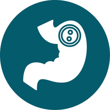 Mide. Web simgesi basit tasarım