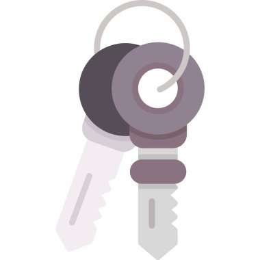 anahtar simgesi. Web için anahtar vektör simgelerinin karikatür çizimi