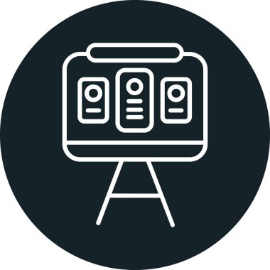 kamera simgesi vektör illüstrasyonu