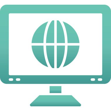 Bilgisayar ekran simge ile