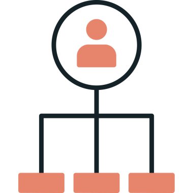 İş insanları simgesinin vektör illüstrasyonu