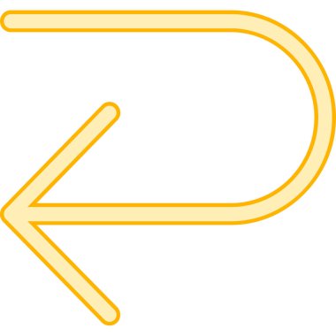 ok sağ yön simgesi - taslak biçimi