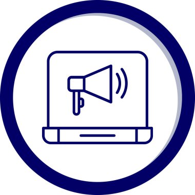 Bilgisayar. Web simgesi basit illüstrasyon