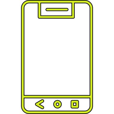 Smartphone Simgesi, vektör illüstrasyonu
