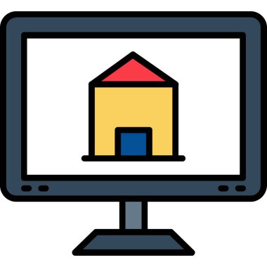 bilgisayar ekranı vektör simgesi