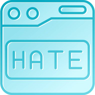 Web simgesi, sevgi kelimesinin vektör illüstrasyonu