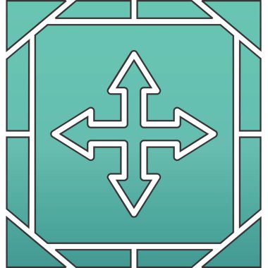 Oklar ve işaretlerle soyut arkaplan