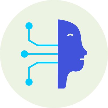 Beyin simgesi, vektör illüstrasyonu