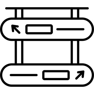 Bina. Web simgesi basit illüstrasyon