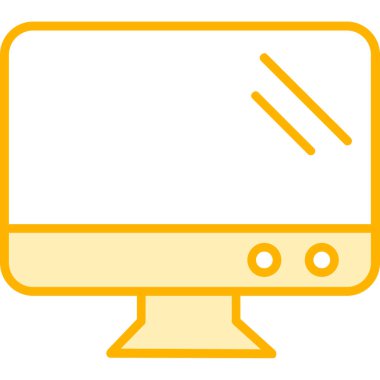 Bilgisayar. Web simgesi basit illüstrasyon