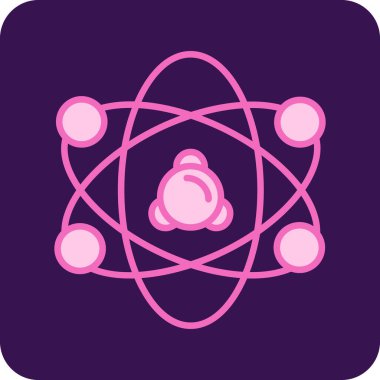 vektör atom simgesi illüstrasyonu