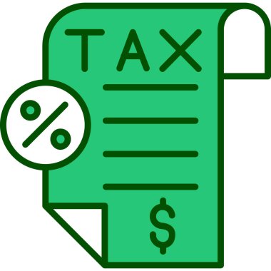 Vergi. Web simgesi basit illüstrasyon