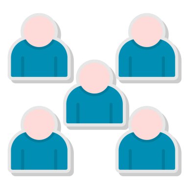 insanlar ikon vektör illüstrasyon sembolü tasarımı