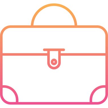 Çanta. Web simgesi basit illüstrasyon