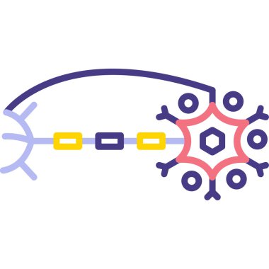 zincir bağlantısı simgesi. vektör illüstrasyonu