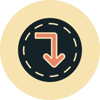 ok simgesi vektör illüstrasyonu