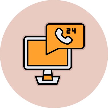 telefon arama simgesi, vektör illüstrasyonu