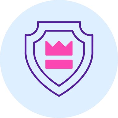 kalkan simgesi, vektör illüstrasyonu