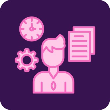 Dizüstü bilgisayarı olan bir adamın vektör çizimi