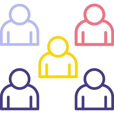 insanlar simge vektör illüstrasyonu