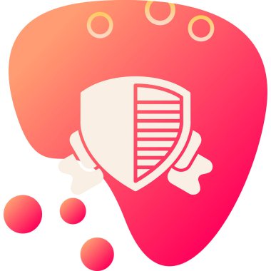 Basit vektör simgesi, Kalkan illüstrasyonu