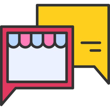 alışveriş web renk vektörü resimlemesi