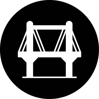 Köprü simgesi vektör illüstrasyonu