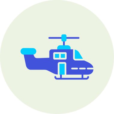 Helikopter. Web simgesi basit illüstrasyon