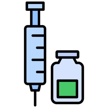 Enjeksiyon ikonu vektör illüstrasyonu